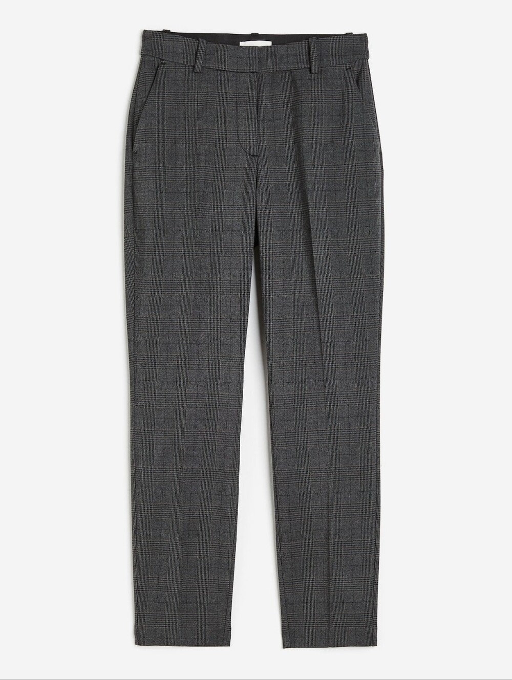 Ankle-length slacks - Dark plaid pattern - 4/36 EU